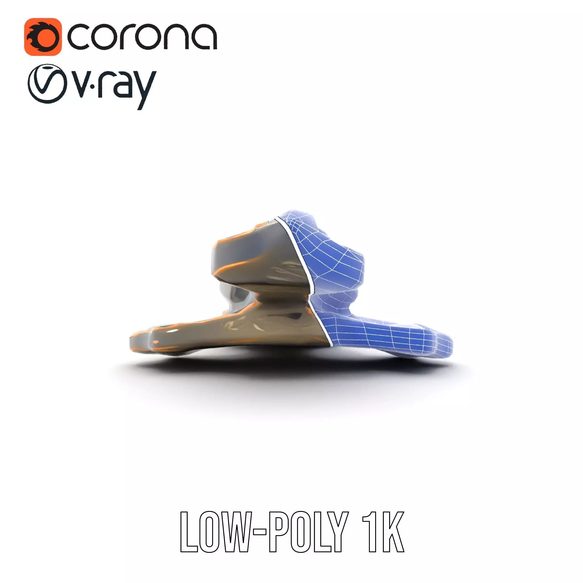 Antique Bronze Ornament model pack Low-poly 3D model_29