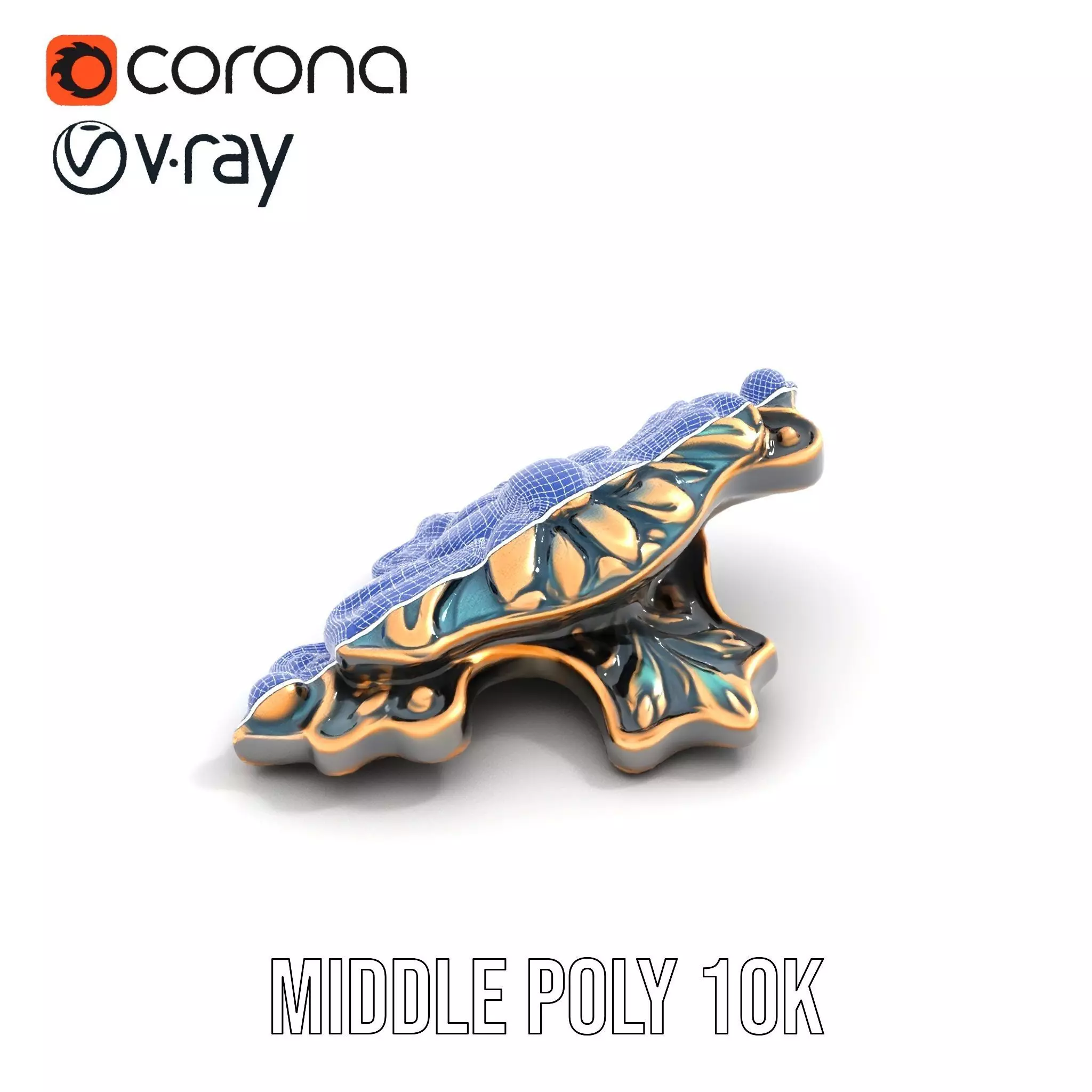 Antique Bronze Ornament model pack Low-poly 3D model_28