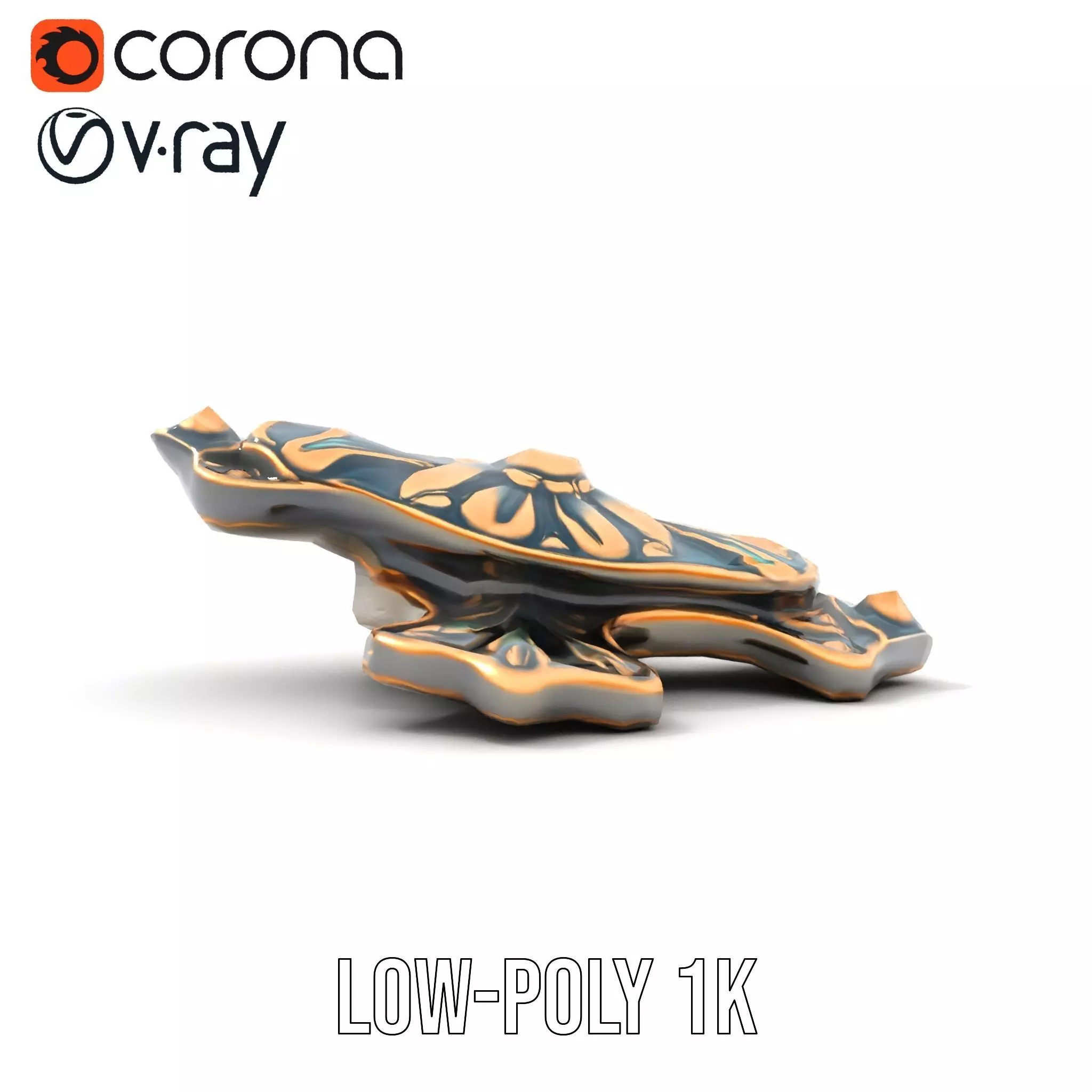 Antique Bronze Ornament model pack Low-poly 3D model_27