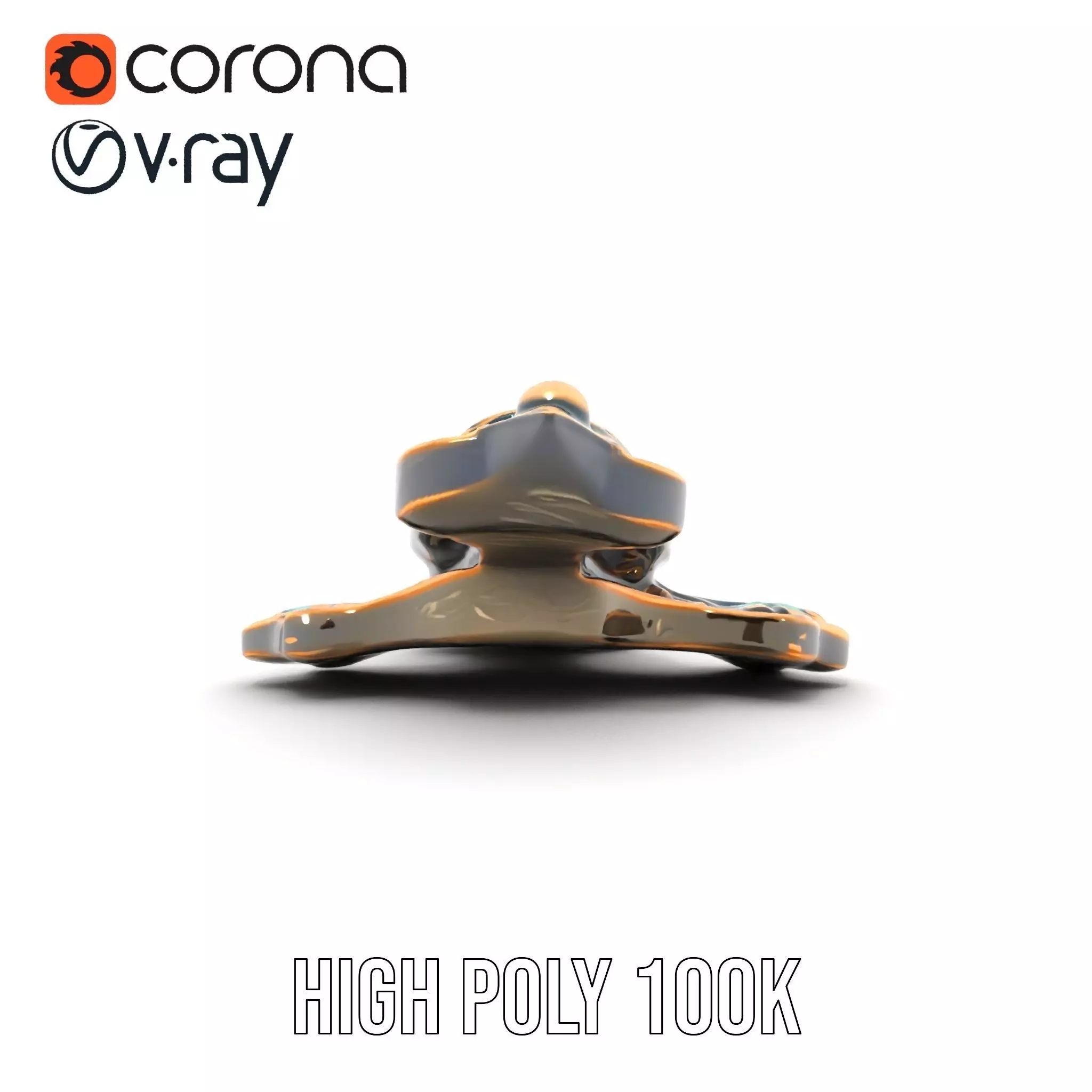 Antique Bronze Ornament model pack Low-poly 3D model_19