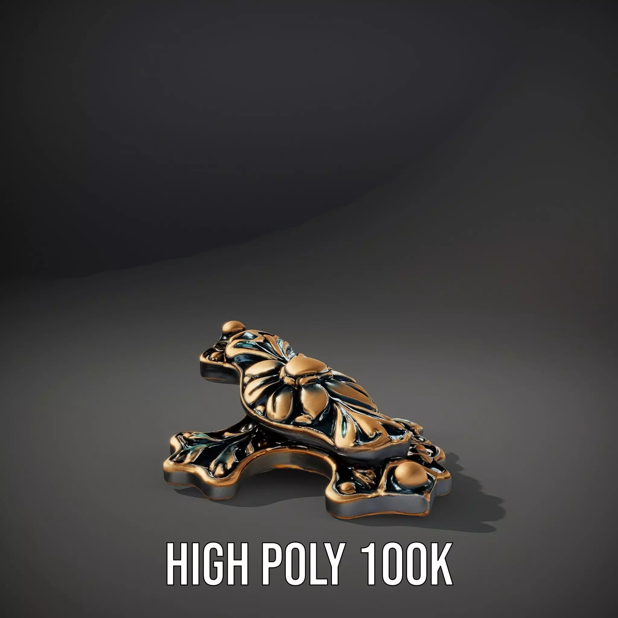 Antique Bronze Ornament model pack Low-poly 3D model_11