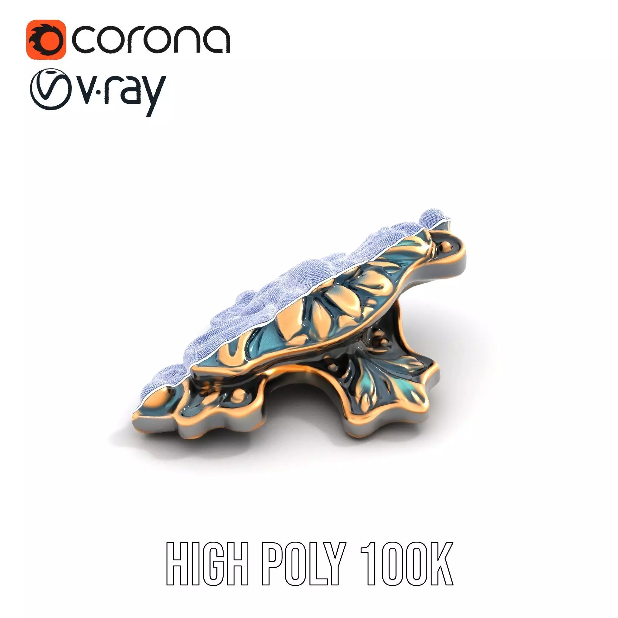 Antique Bronze Ornament model pack Low-poly 3D model_32