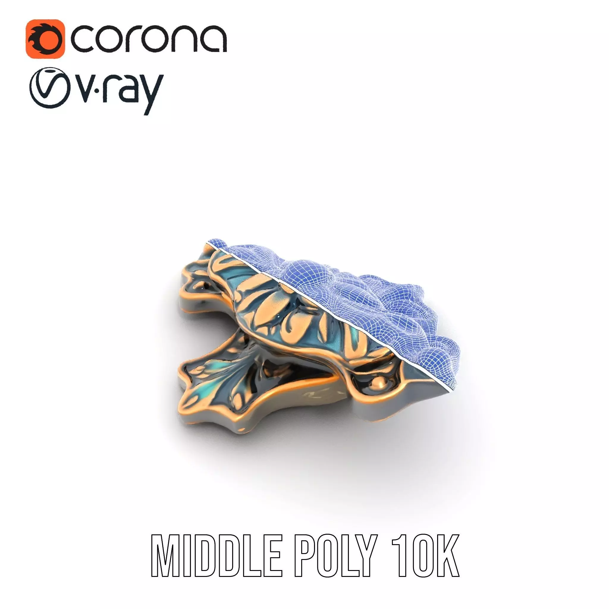 Antique Bronze Ornament model pack Low-poly 3D model_23