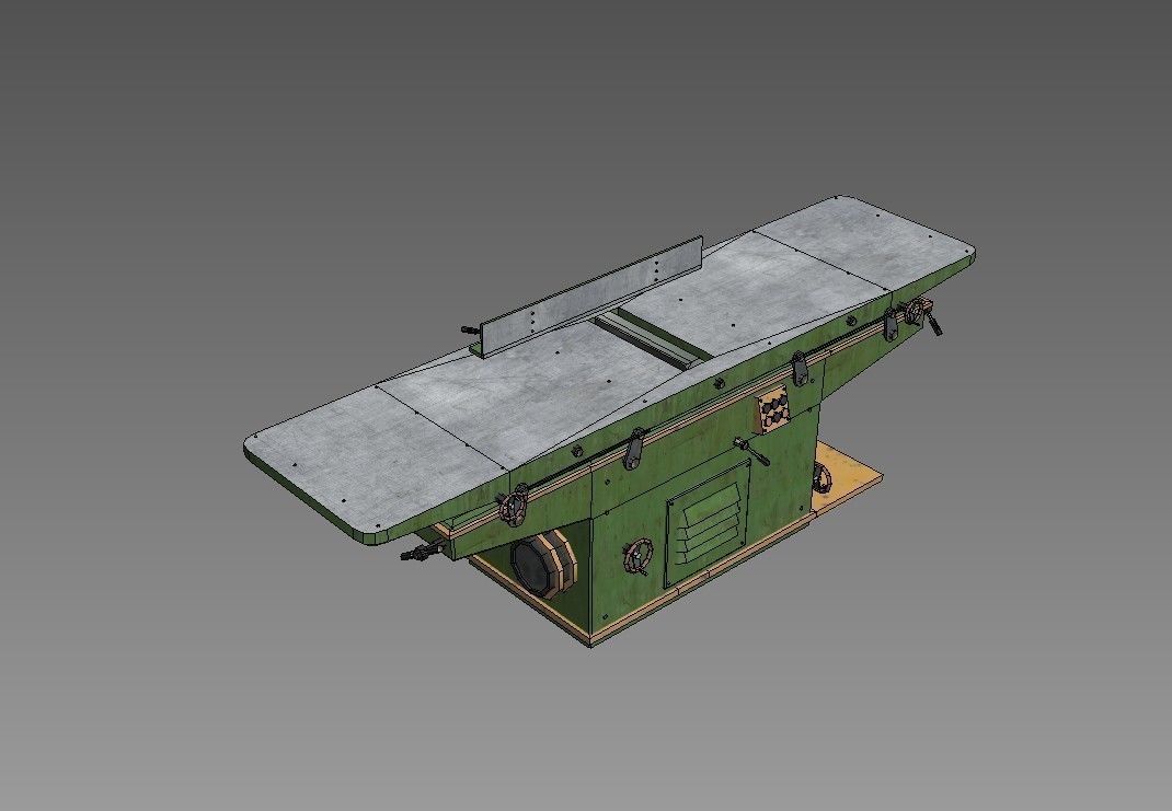 jointer 1 workbench Low-poly 3D model_8