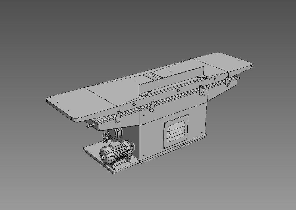 jointer 1 workbench Low-poly 3D model_10