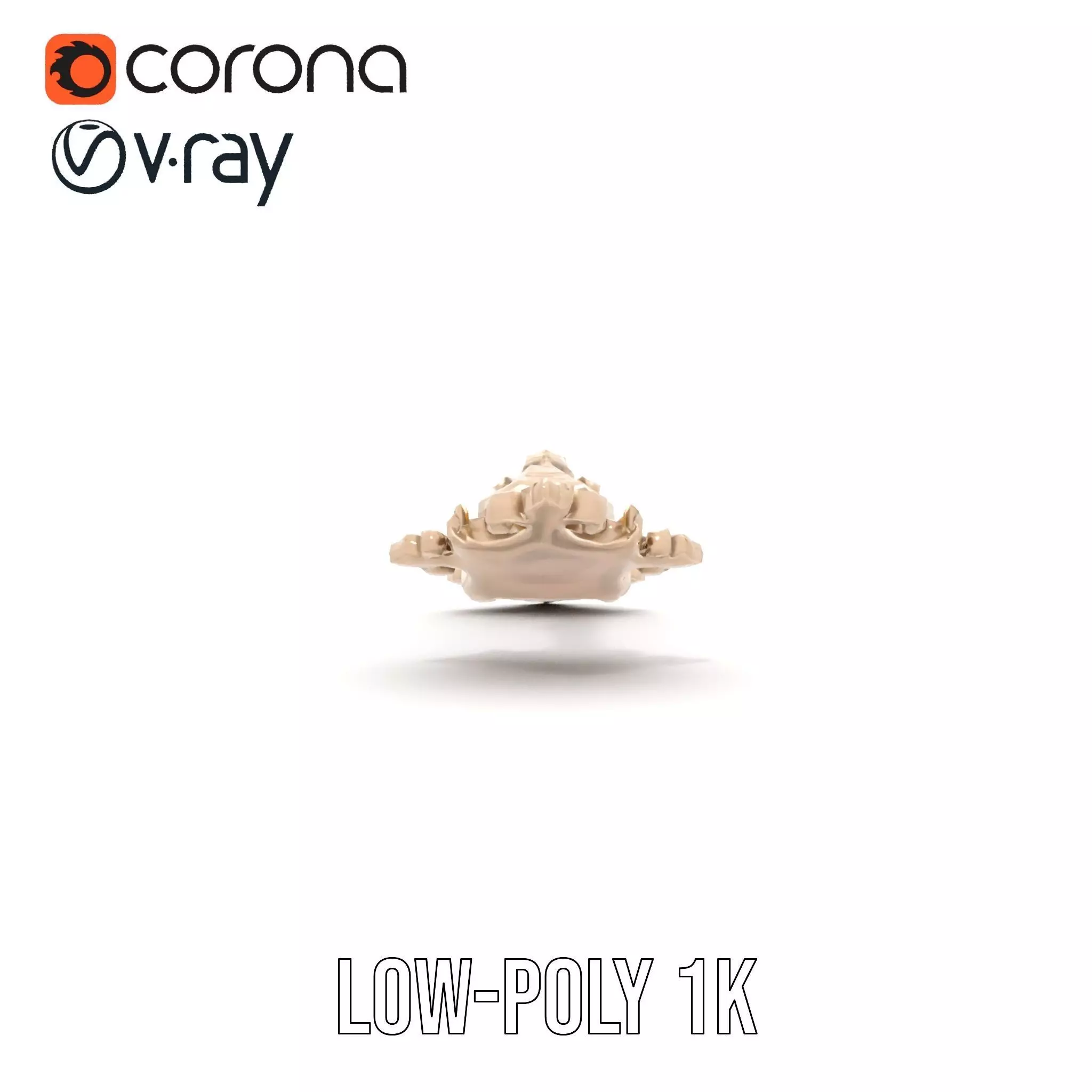 Ornate Brass Handle model pack Low-poly 3D model_13