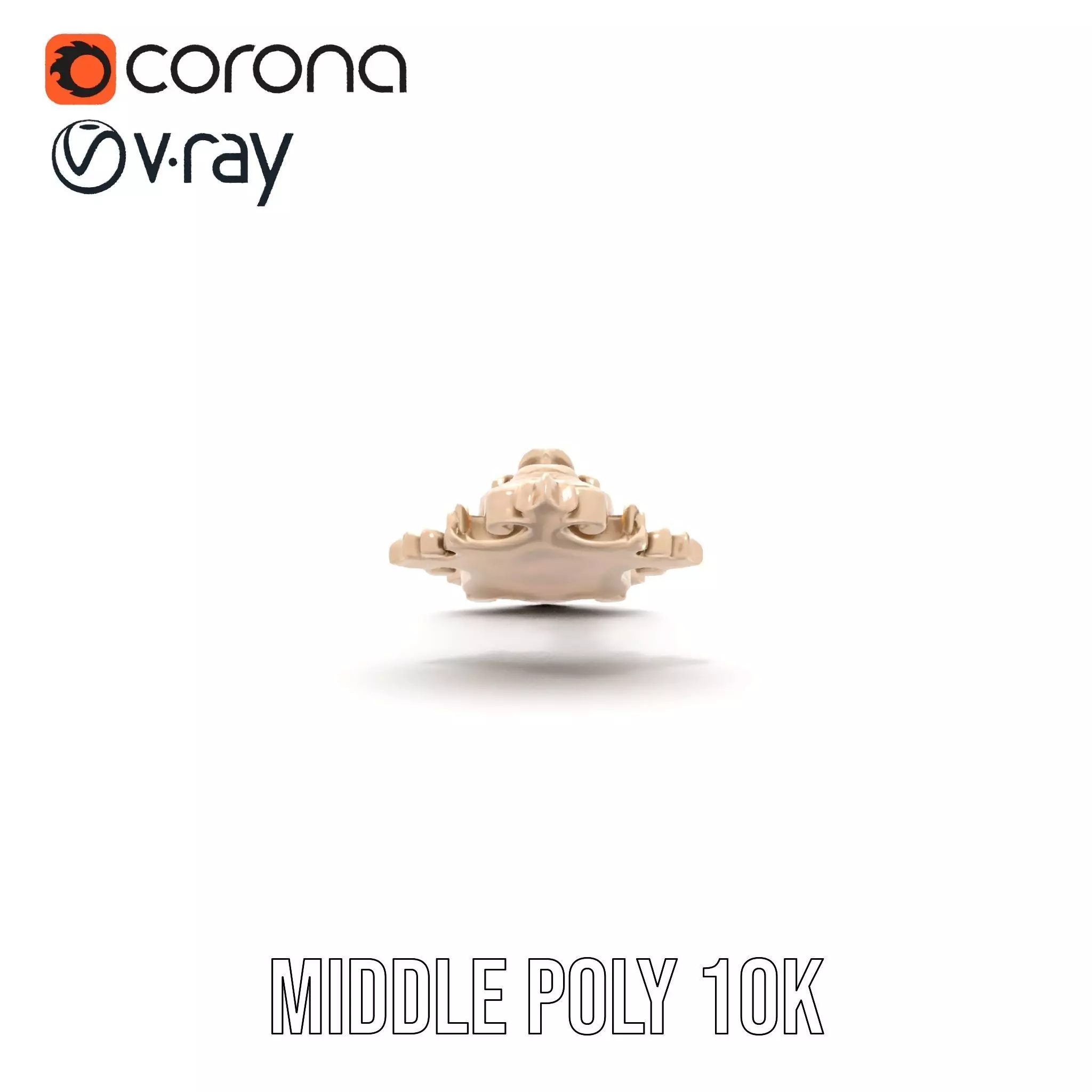 Ornate Brass Handle model pack Low-poly 3D model_26