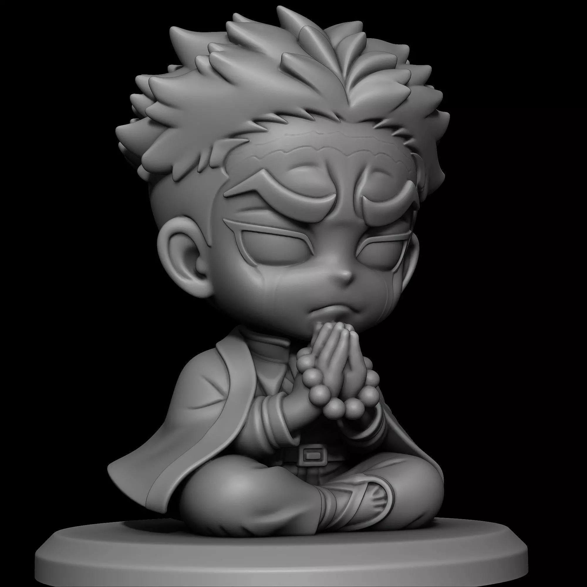 Gyomei Himejima CHibi - Kimetsu no Yaiba 3D print model_4