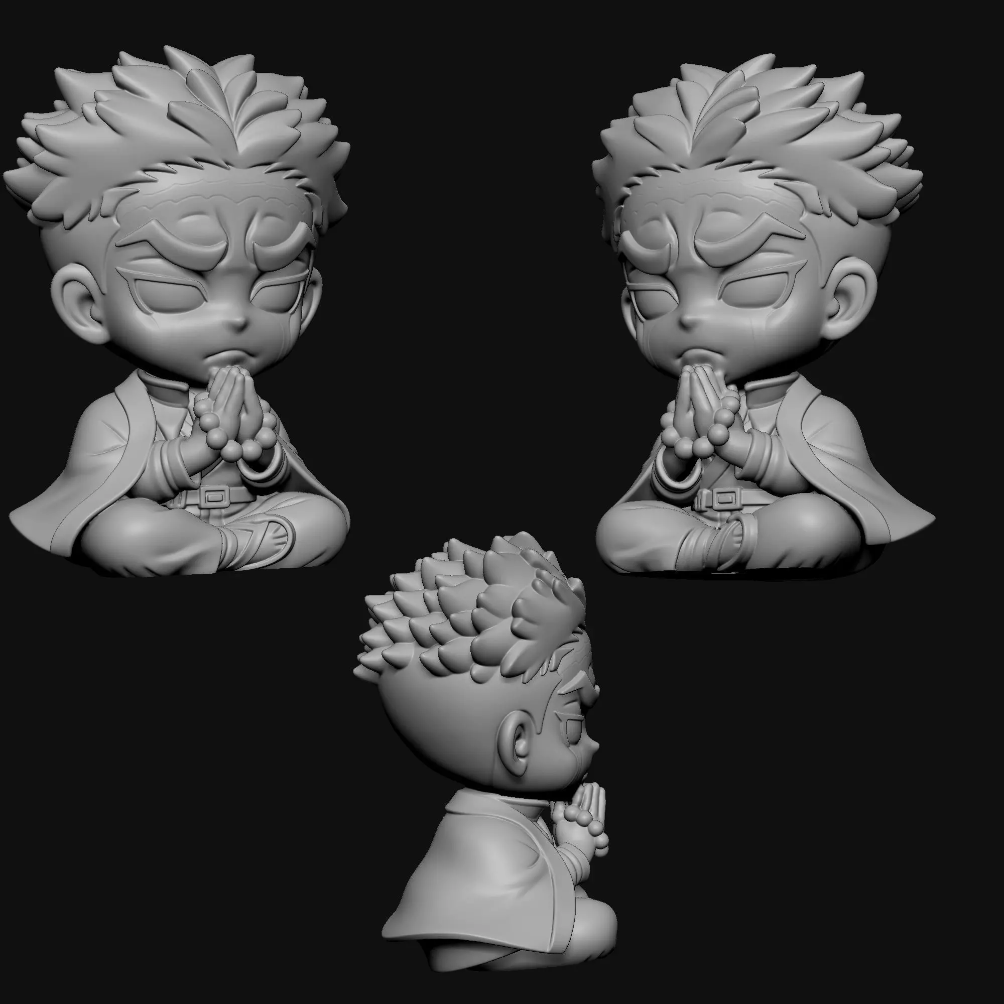 Gyomei Himejima CHibi - Kimetsu no Yaiba 3D print model_2