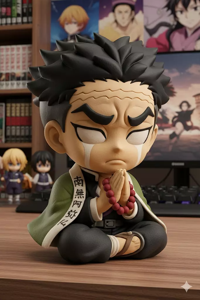 Gyomei Himejima CHibi - Kimetsu no Yaiba 3D print model_0