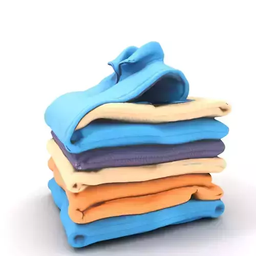 Colorful Folded Sweaters model pack Low-poly 3D model