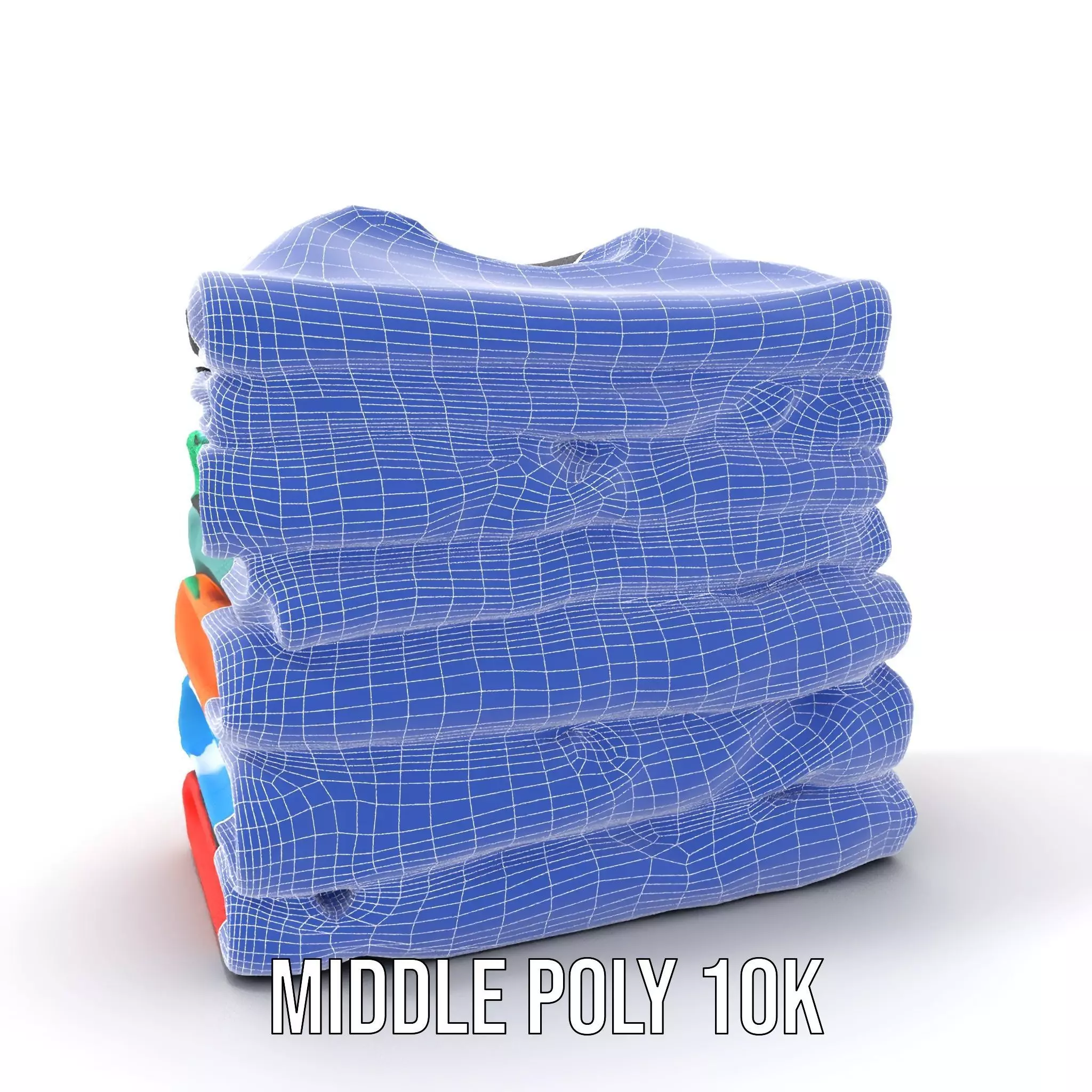 Colorful TShirt Stack model pack Low-poly 3D model_16