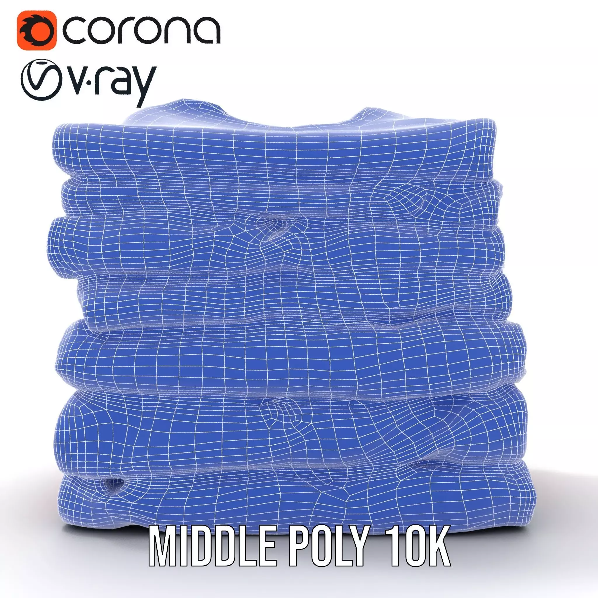 Colorful TShirt Stack model pack Low-poly 3D model_28