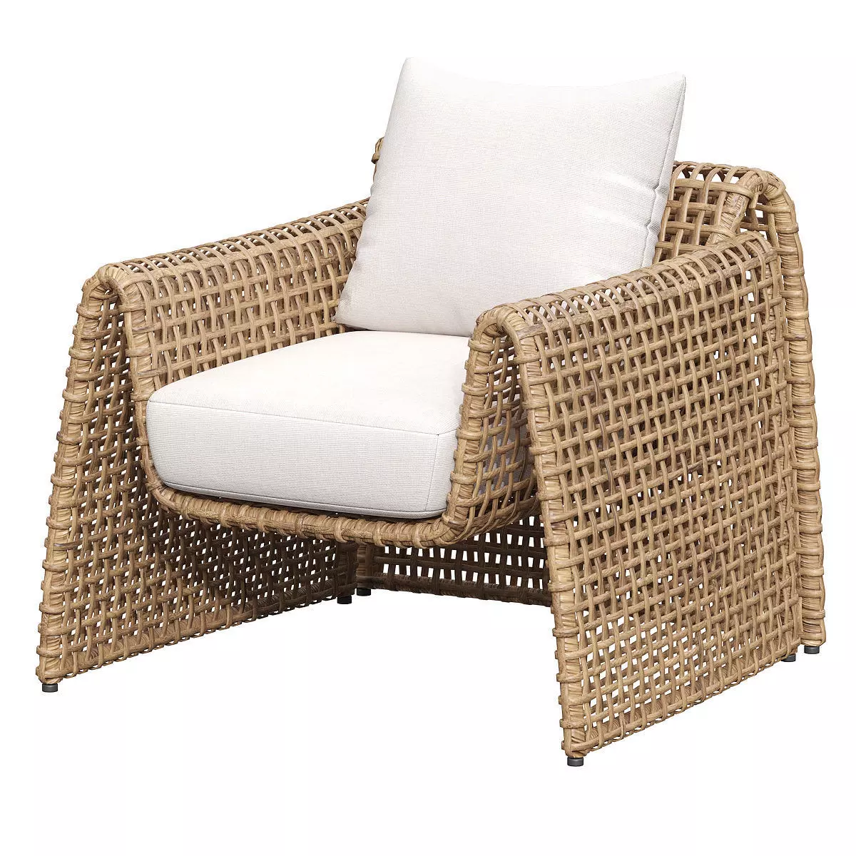Mesa Outdoor Rattan Wicker Chair 3D model