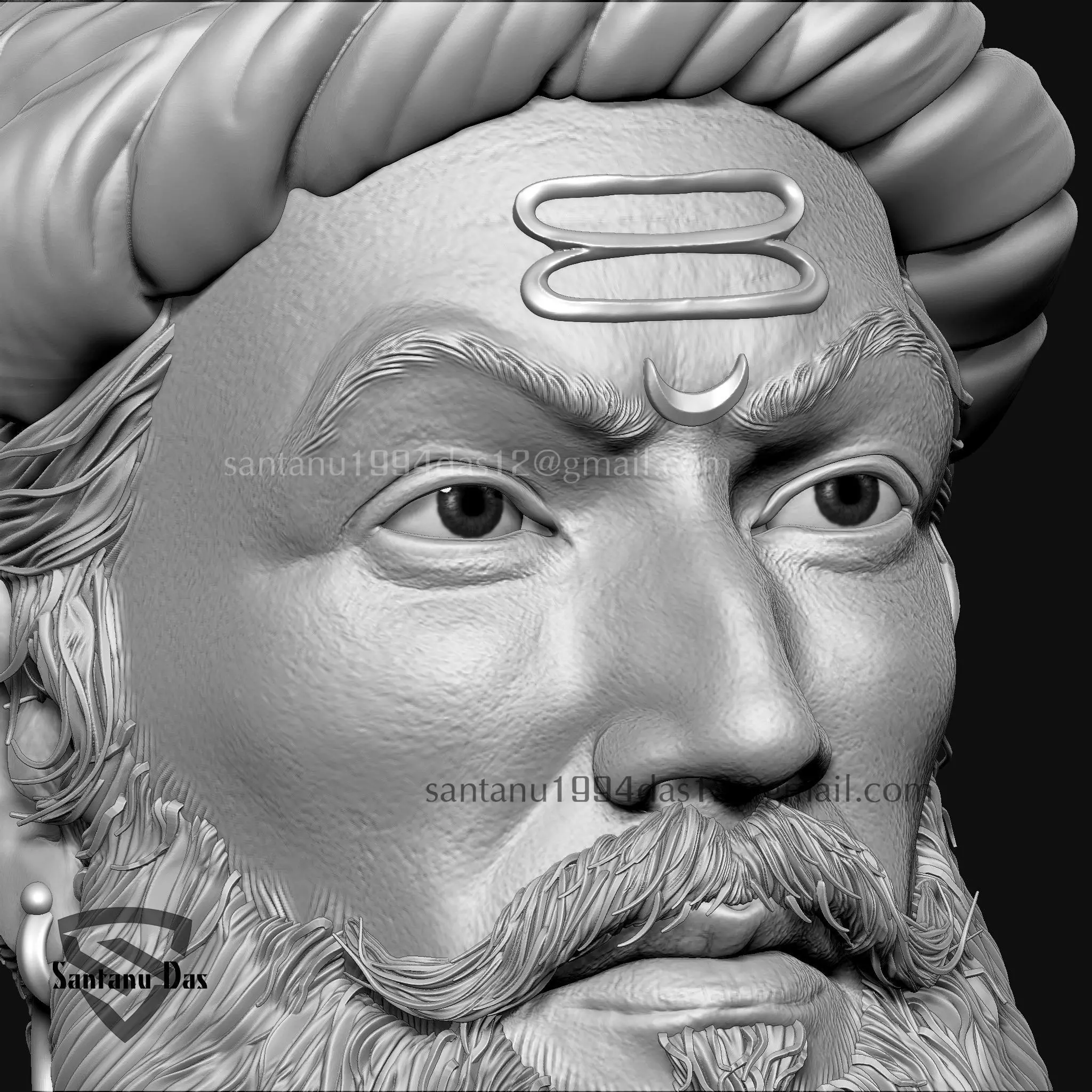 Chhatrapati Shivaji Maharaj 3dPrint 3D print model_8