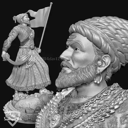  Chhatrapati Shivaji Maharaj 3dPrint