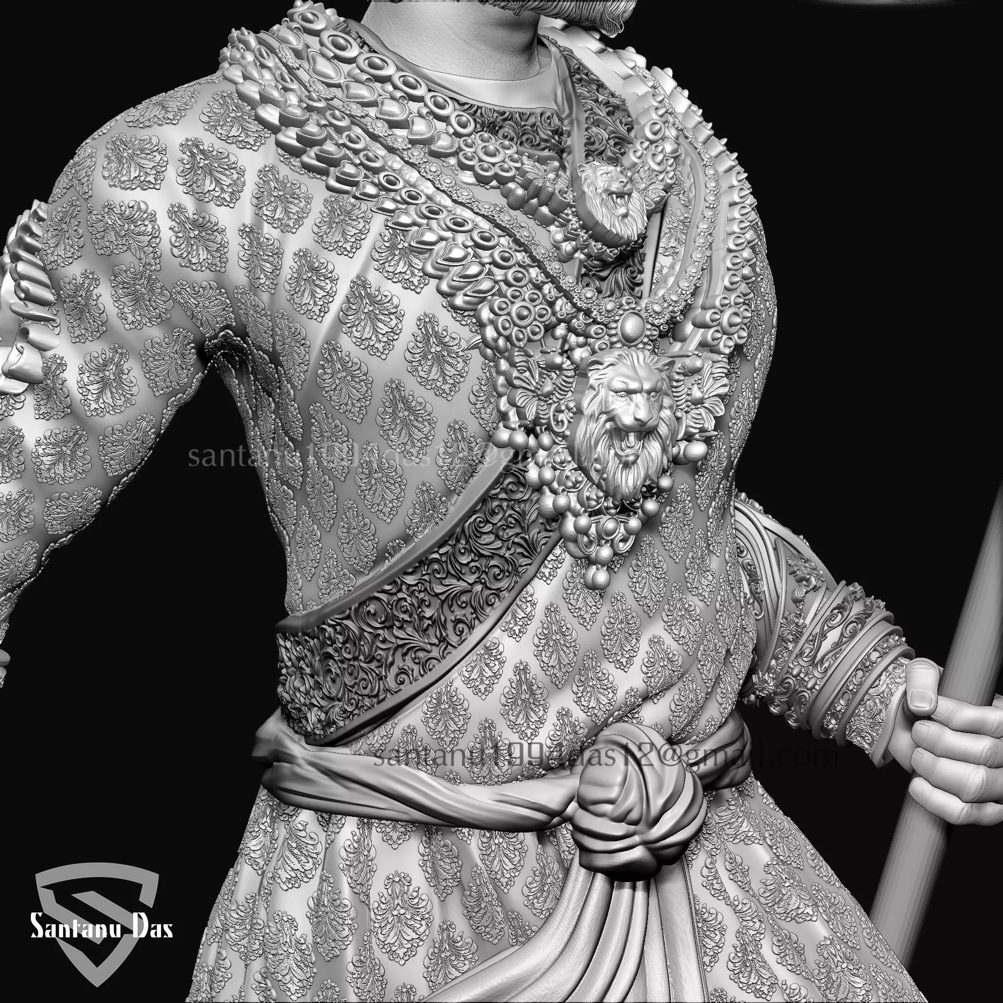 Chhatrapati Shivaji Maharaj 3dPrint 3D print model_19