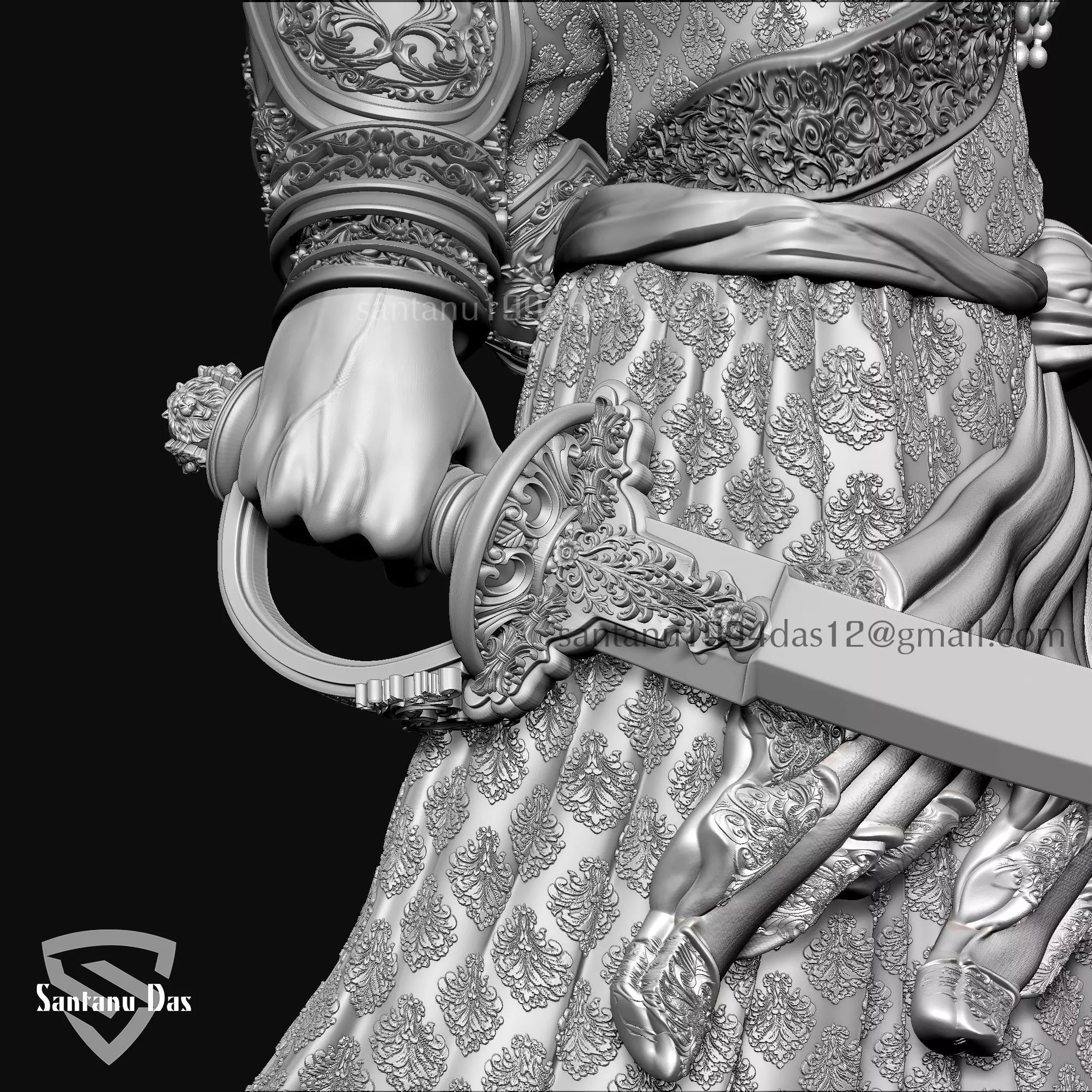 Chhatrapati Shivaji Maharaj 3dPrint 3D print model_3