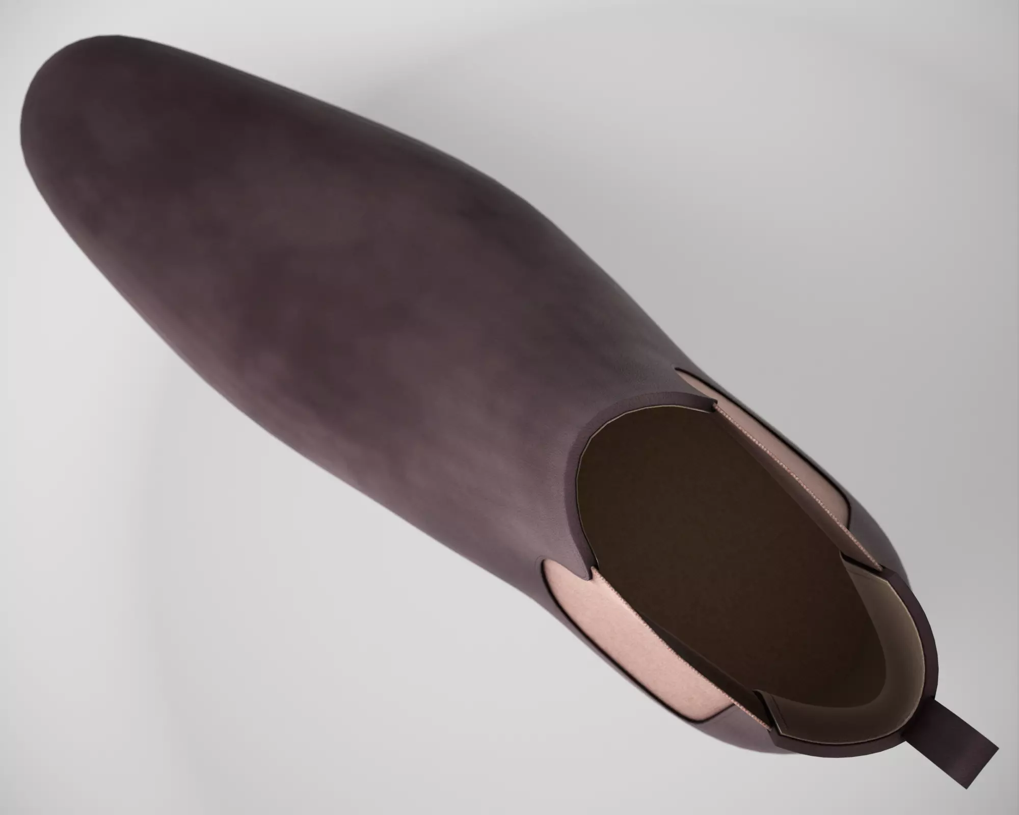  Chelsea Suede Boot Low-poly 3D model_3