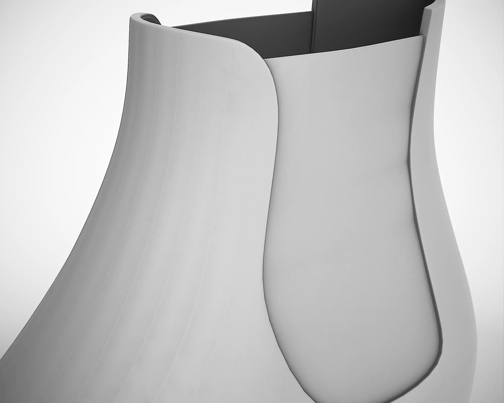  Chelsea Suede Boot Low-poly 3D model_12