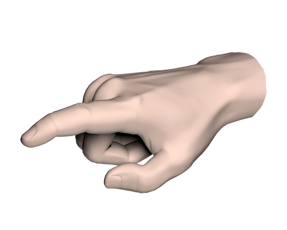 Hand Model 02 3D model_12