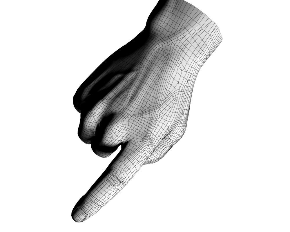 Hand Model 02 3D model_19