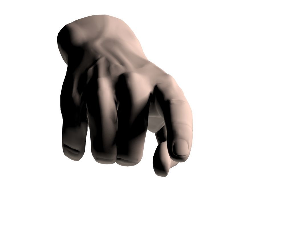 Hand Model 02 3D model_9