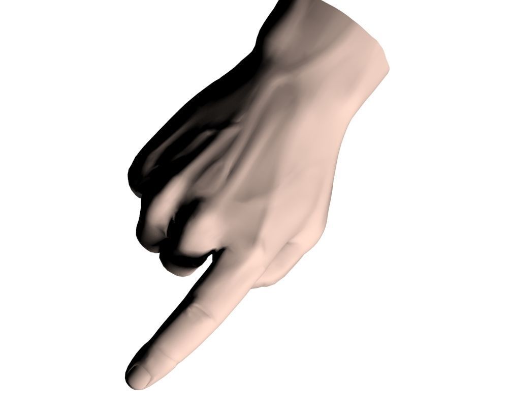 Hand Model 02 3D model_8