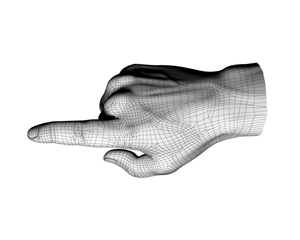 Hand Model 02 3D model_20