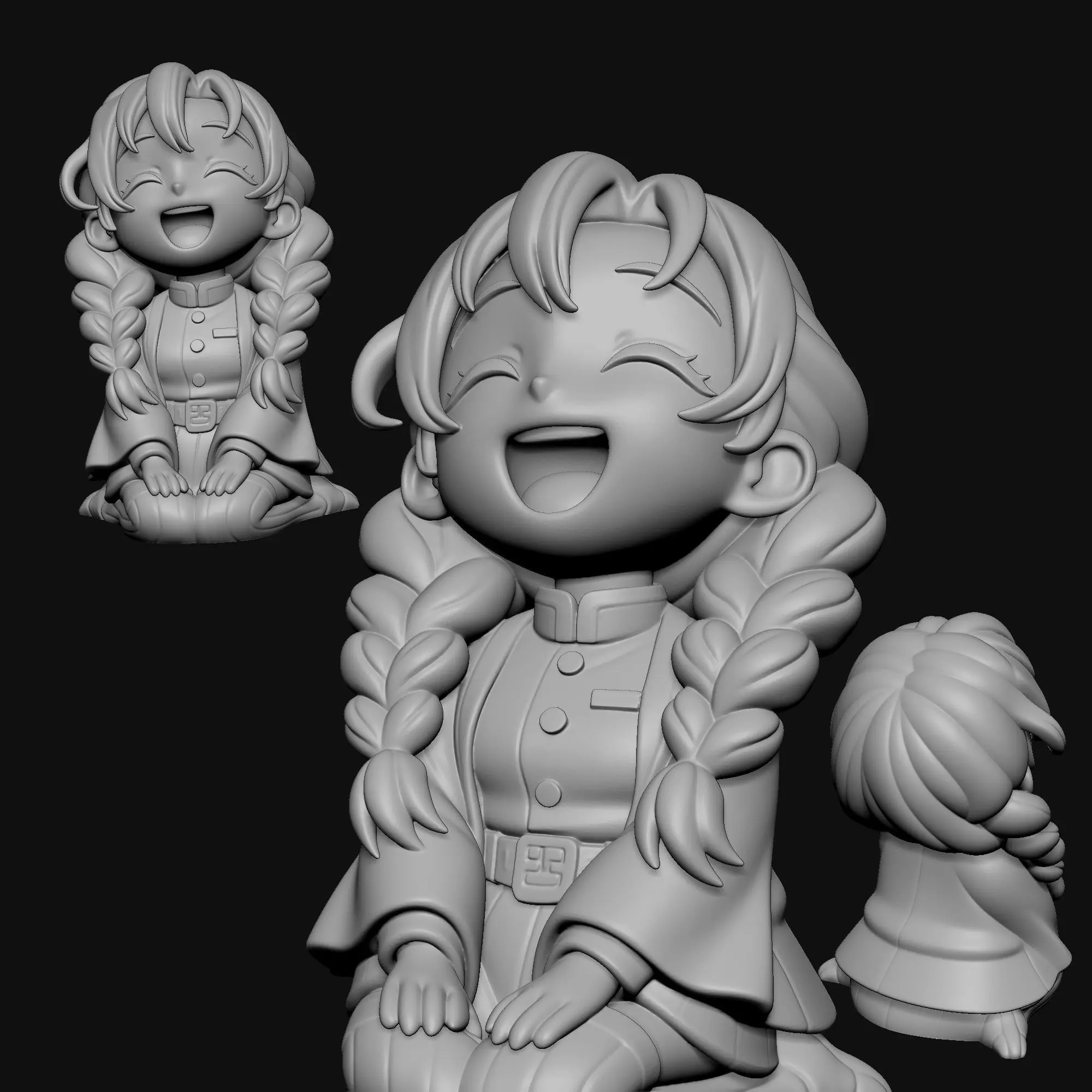 Mitsuri CHibi - Kimetsu no Yaiba 3D print model_1