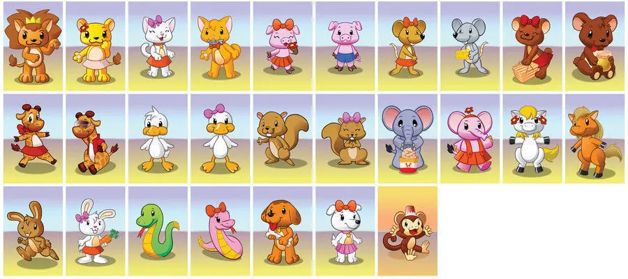 3d model 3d max cartoon animals Free 3D model_0