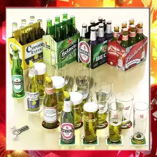 Beers - Full Collection 3D model