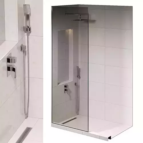 Shower cabin - Ready for use set
