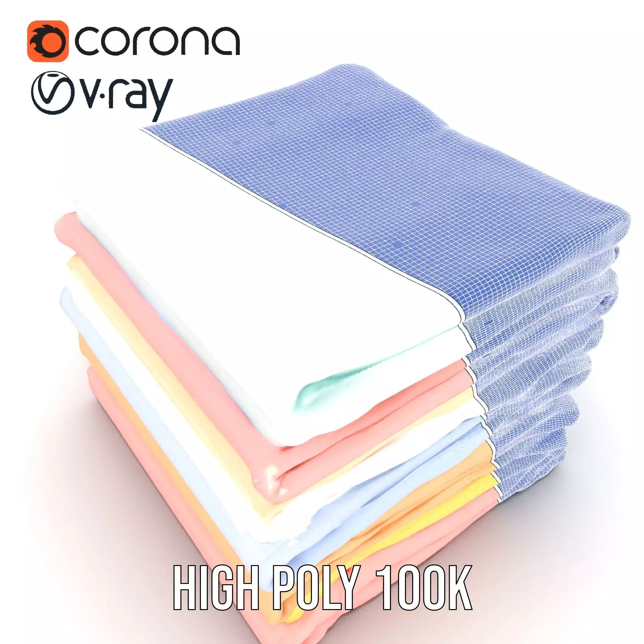 Pastel Fabric Stack model pack Texture_29