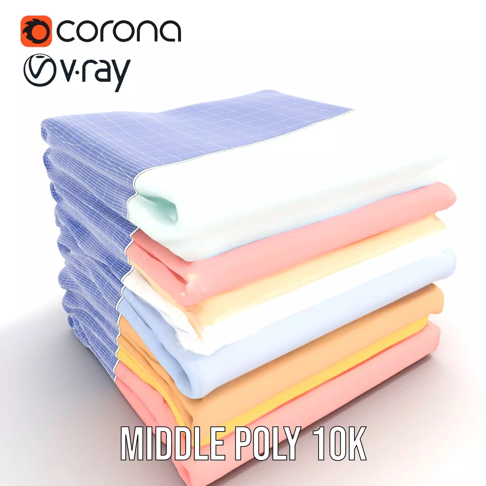 Pastel Fabric Stack model pack Texture_25