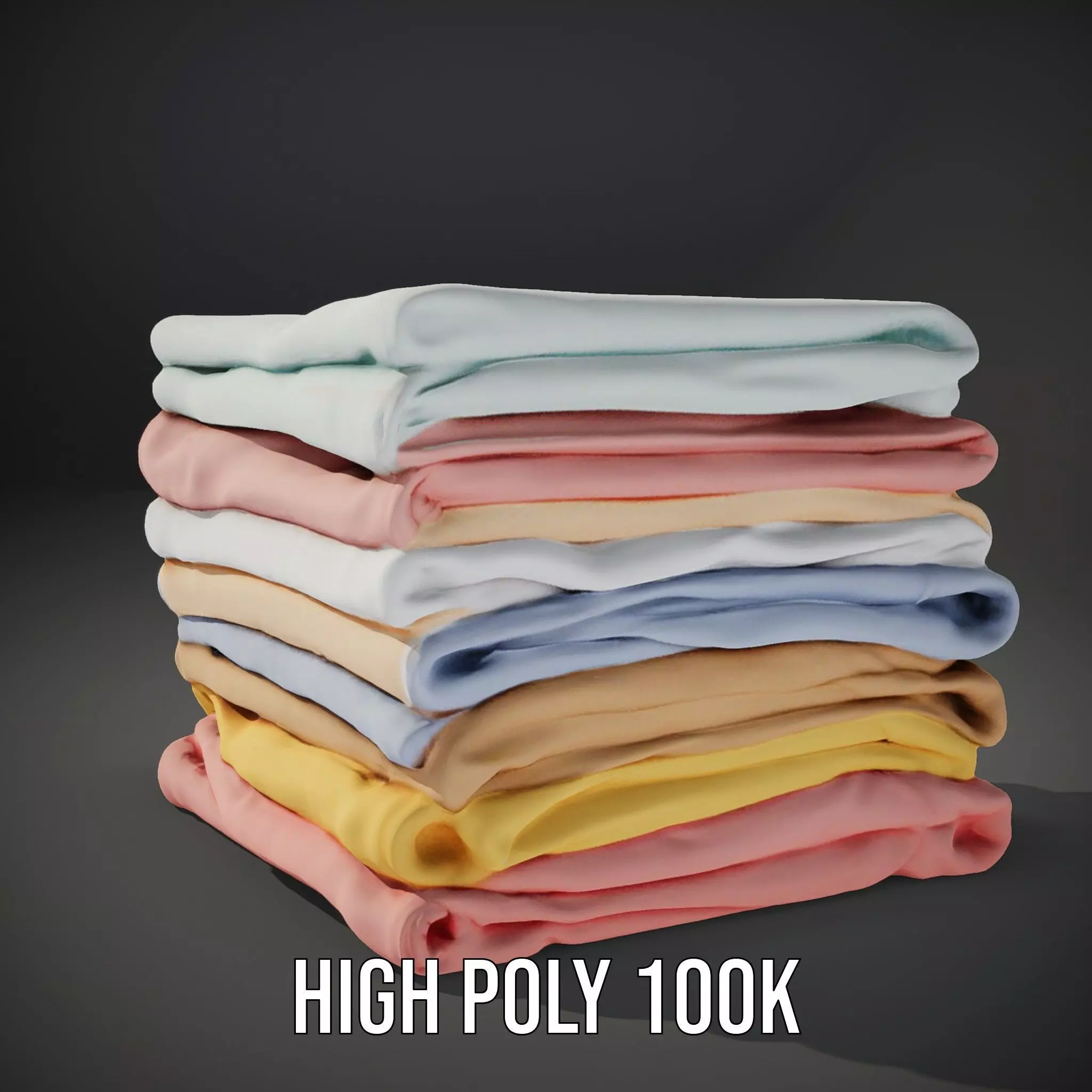 Pastel Fabric Stack model pack Texture_9