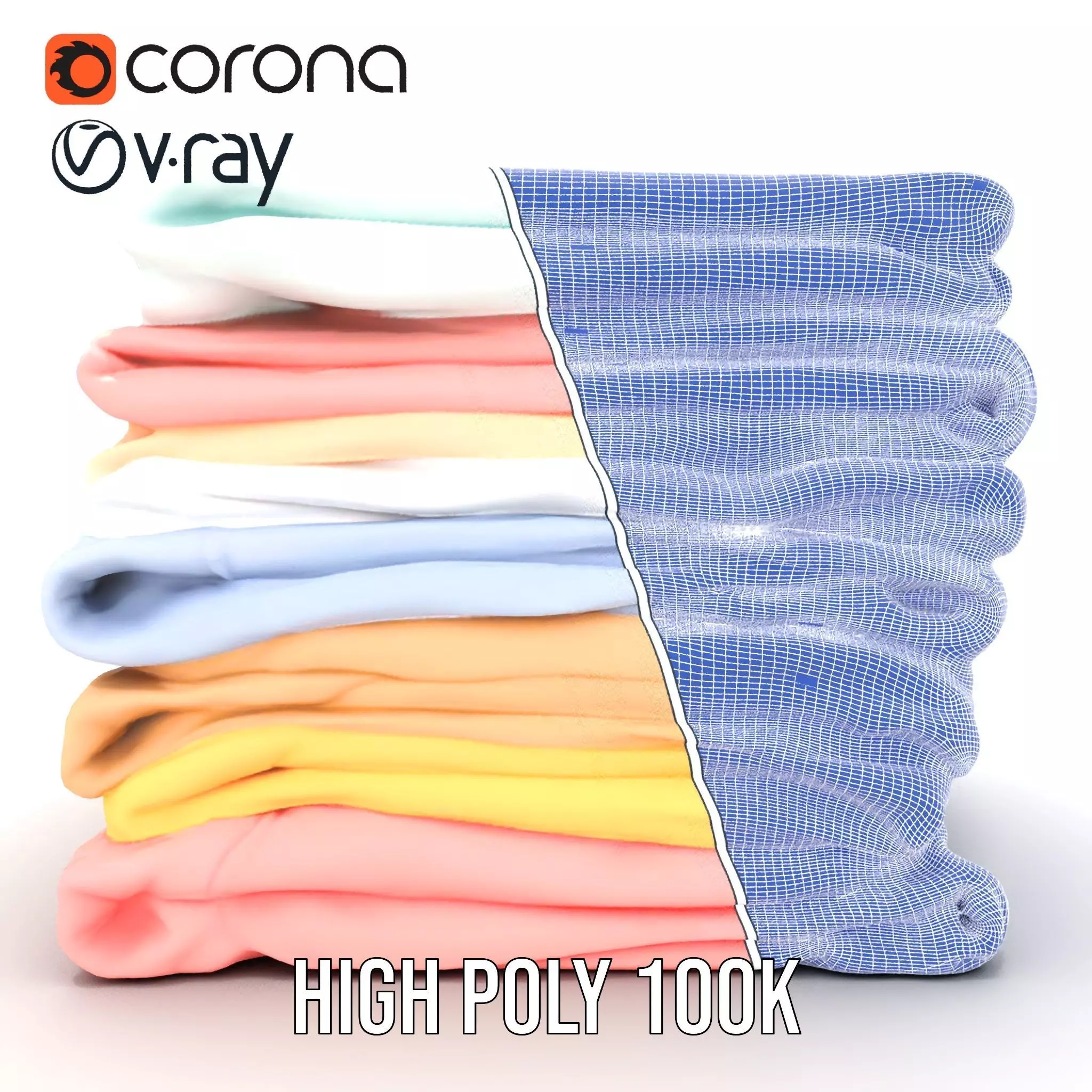 Pastel Fabric Stack model pack Texture_35