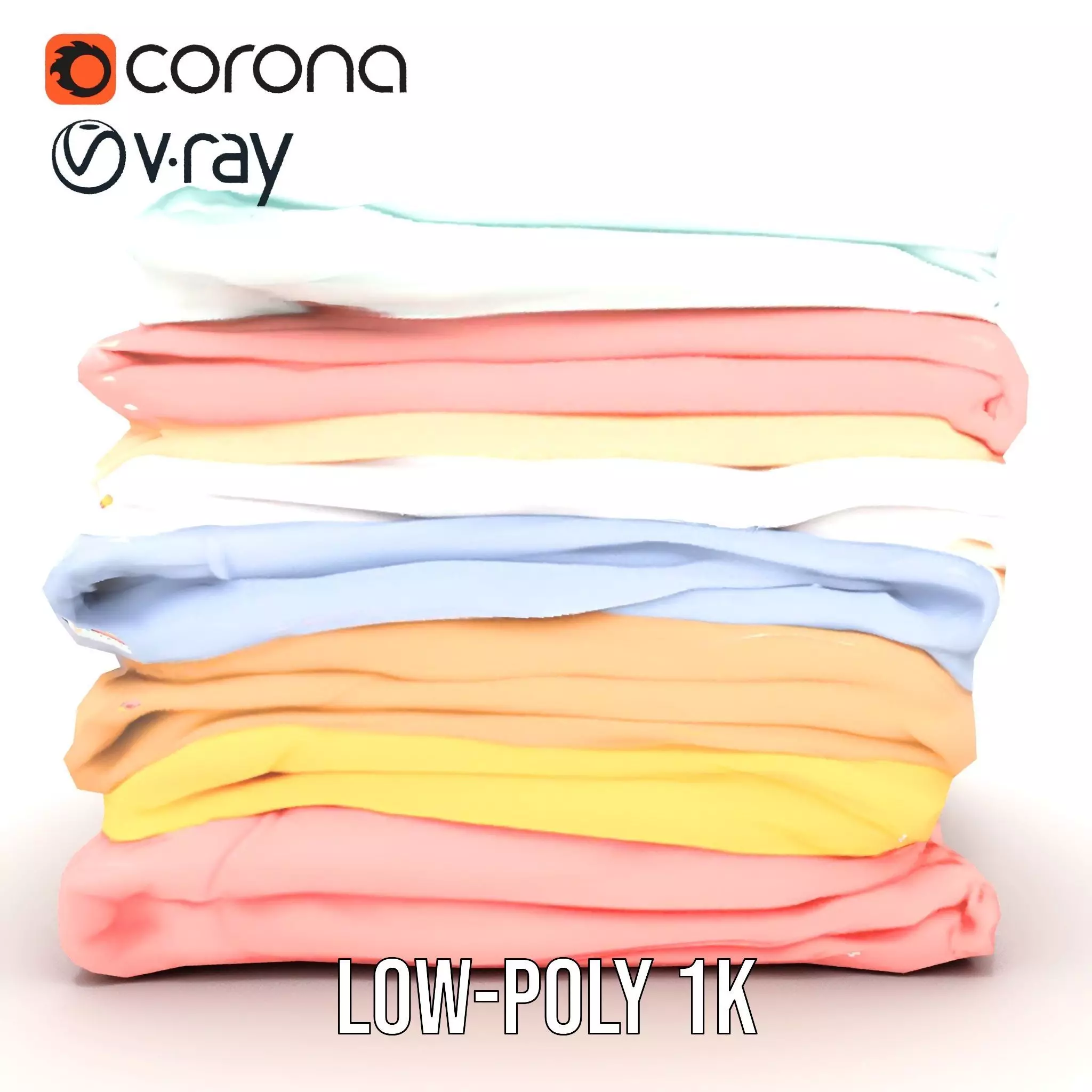 Pastel Fabric Stack model pack Texture_23