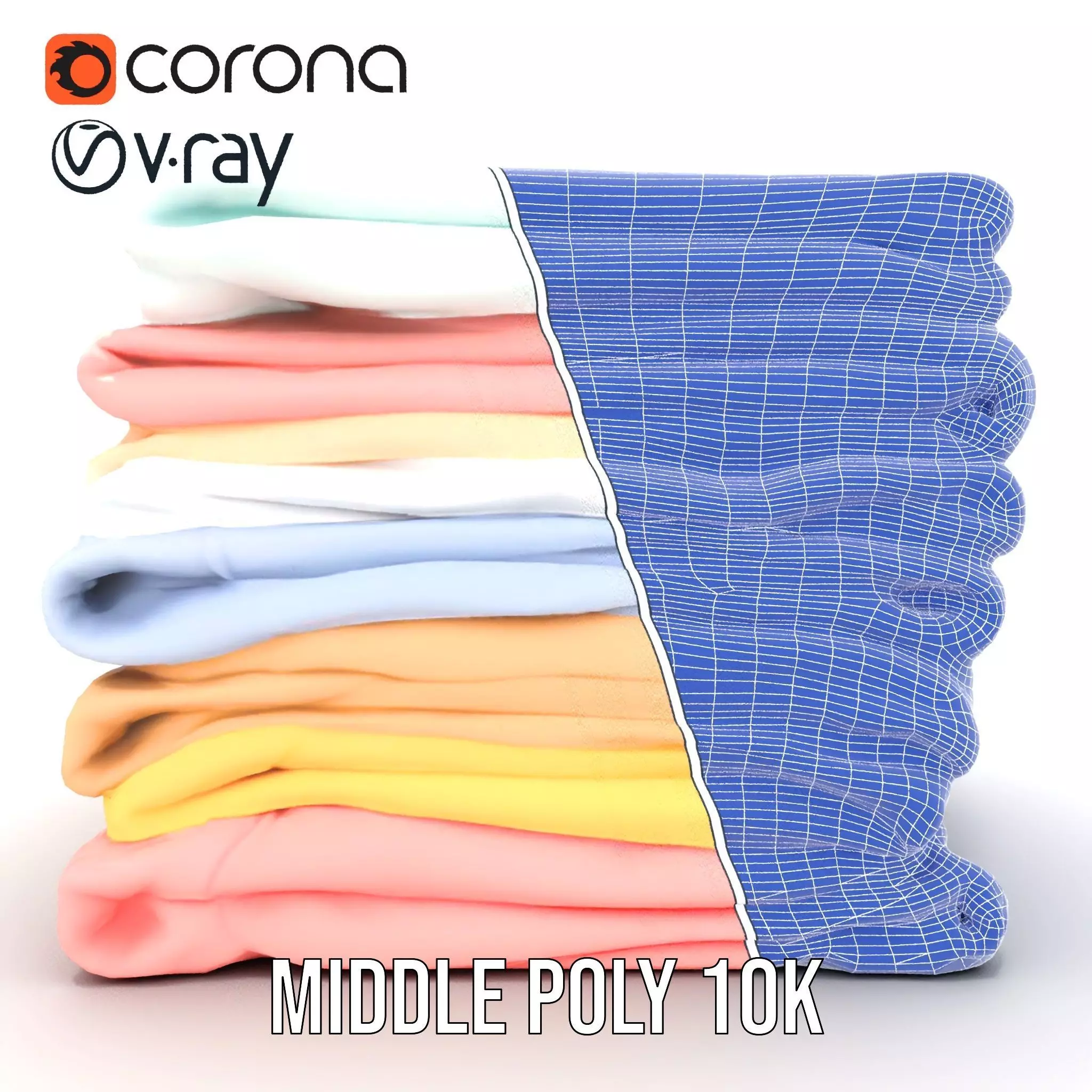 Pastel Fabric Stack model pack Texture_30