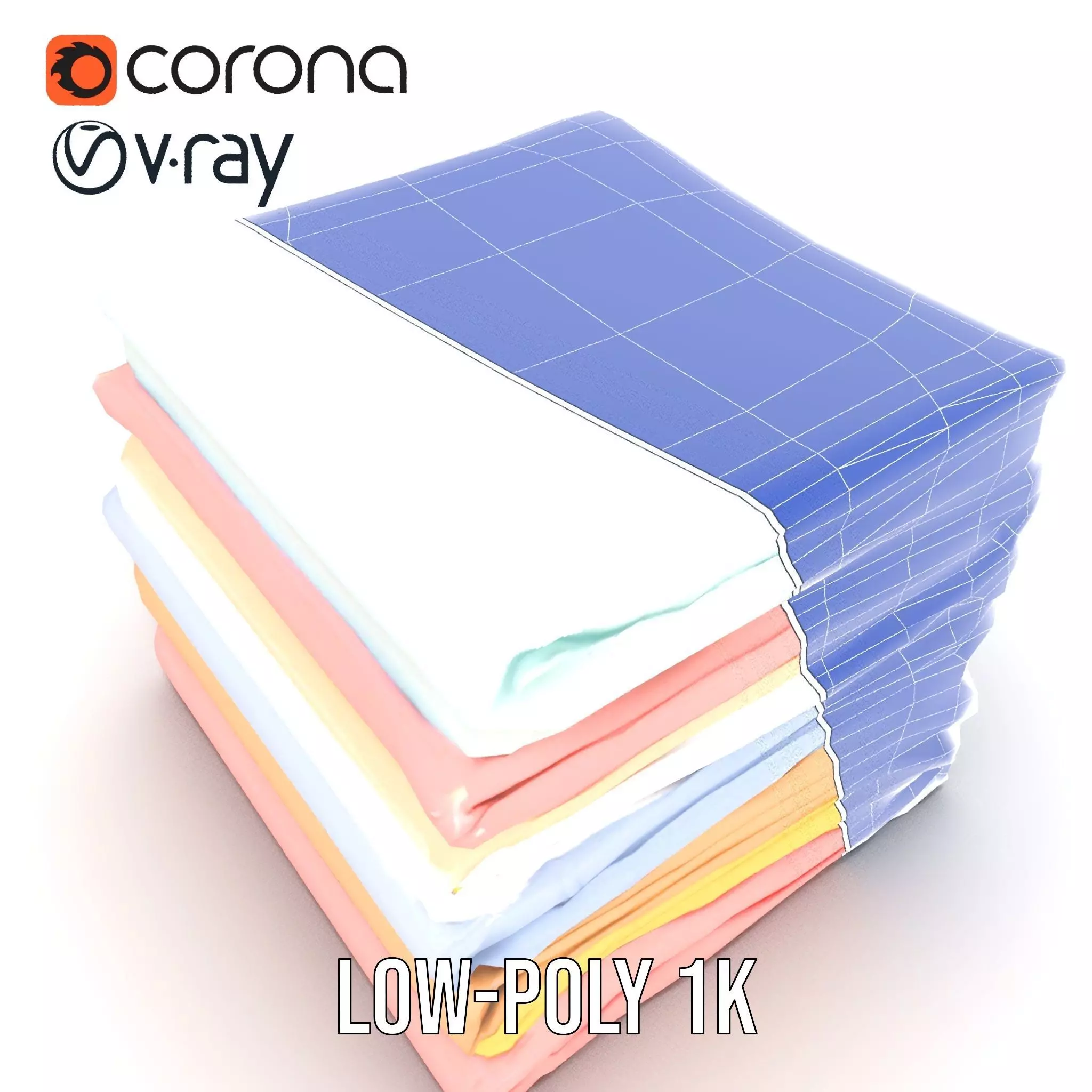 Pastel Fabric Stack model pack Texture_28