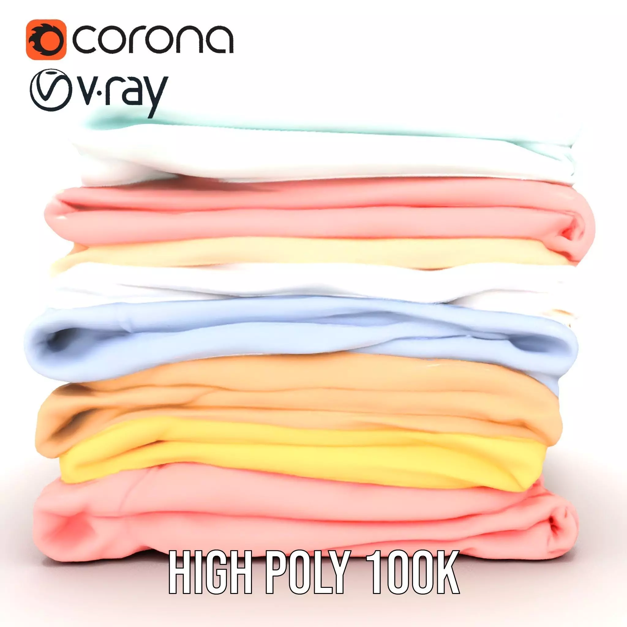 Pastel Fabric Stack model pack Texture_21