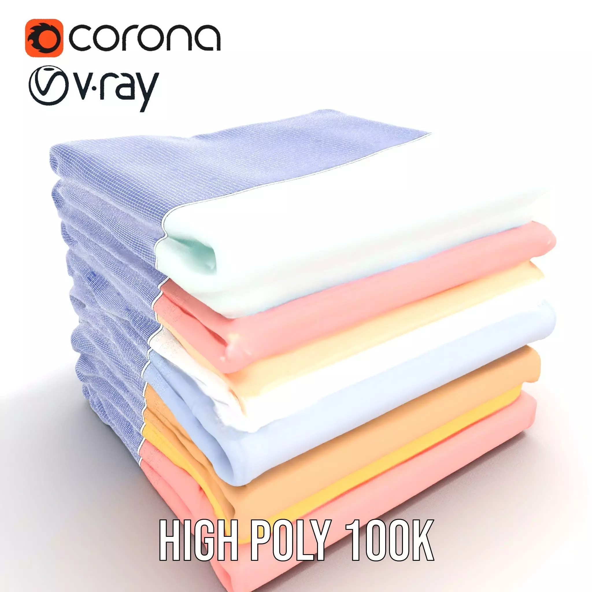 Pastel Fabric Stack model pack Texture_24