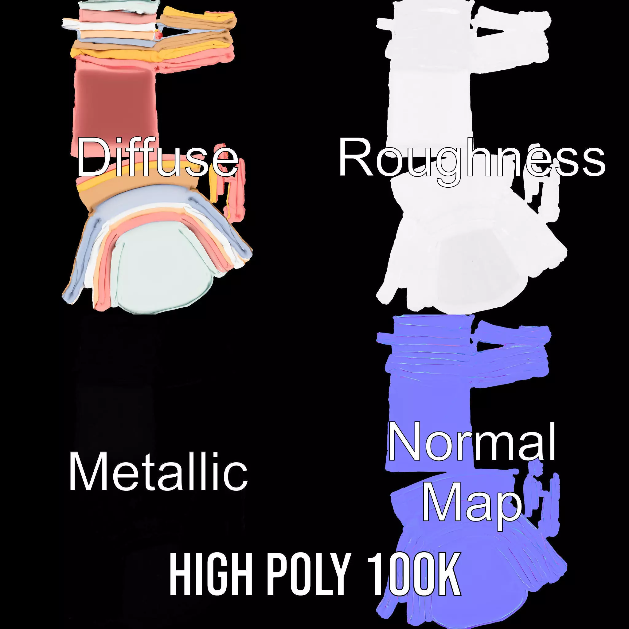 Pastel Fabric Stack model pack Texture_4