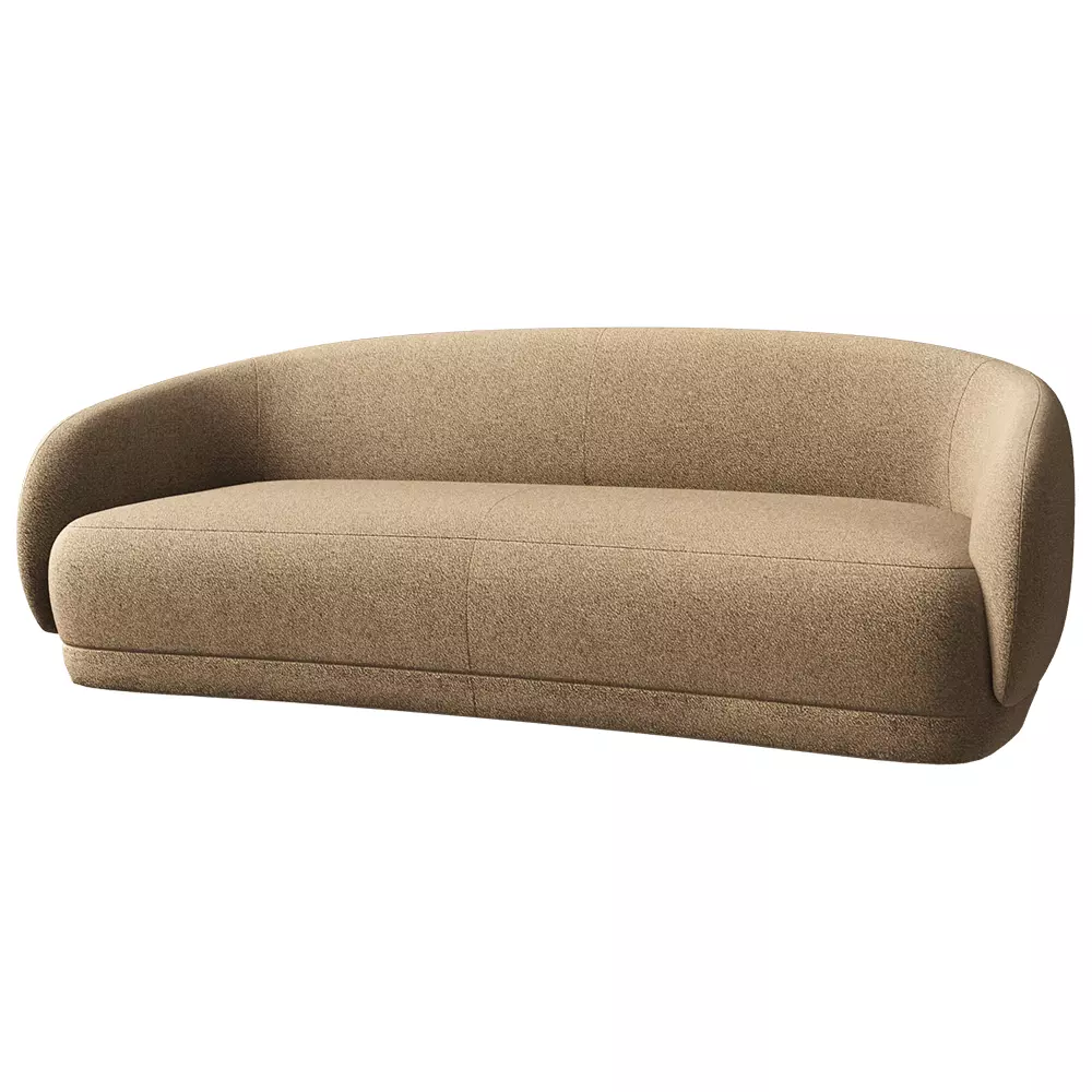 Sofa Bolzano 3-seater Low-poly 3D model_2