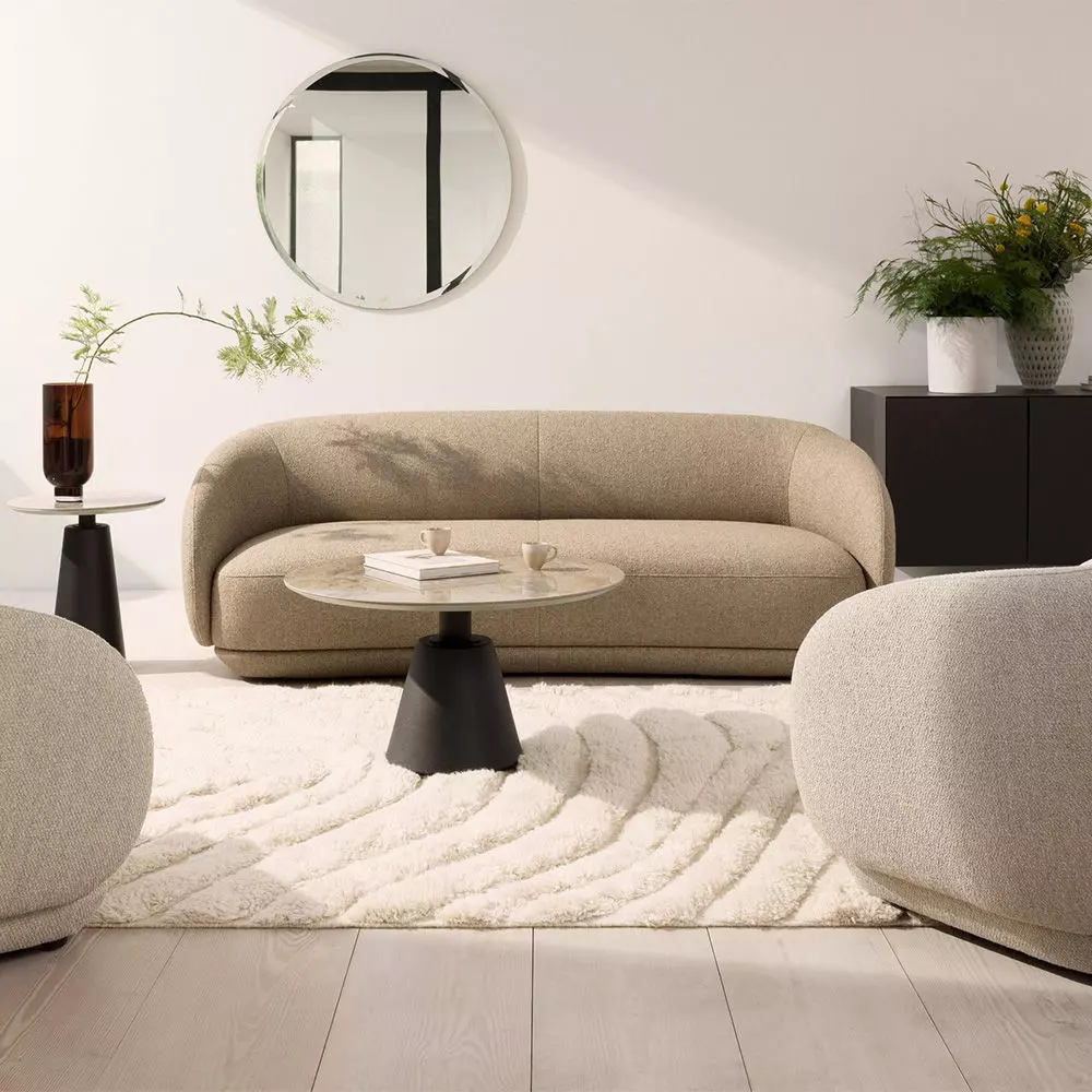 Sofa Bolzano 3-seater Low-poly 3D model_3