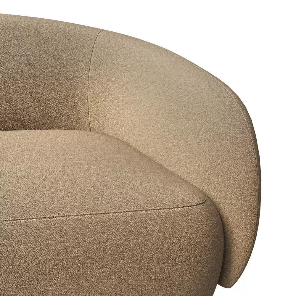 Sofa Bolzano 3-seater Low-poly 3D model_1