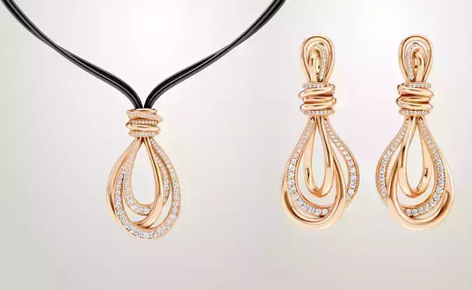 De Grisogono Allegra Earring and Necklace