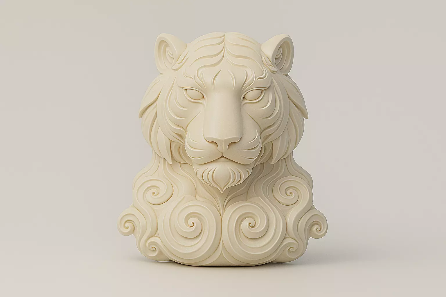 Stylized Lion Head 3D Print Model 3D print model