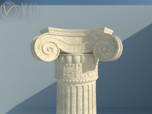greek column Free 3D model