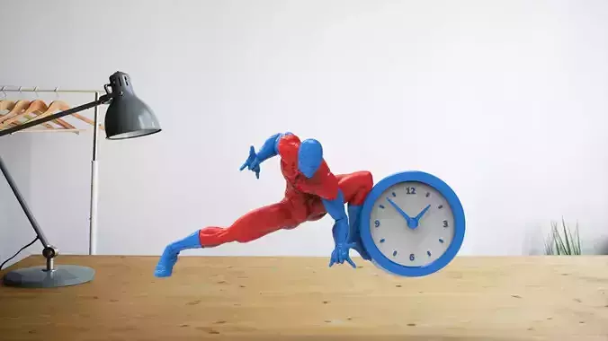 Spider Man desk clock
